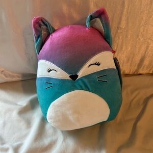 Squishmallows Vickie Fox Plush in Purple and Teal